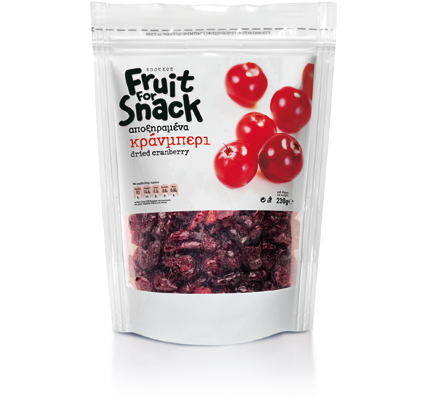 Σδούκος Αποξηραμένα Κράνμπερι Fruit for Snack Σδούκος (230g)