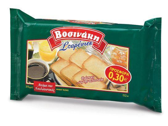 Φρυγανιές Σίτου Βοσινάκη (375 g) -0.30