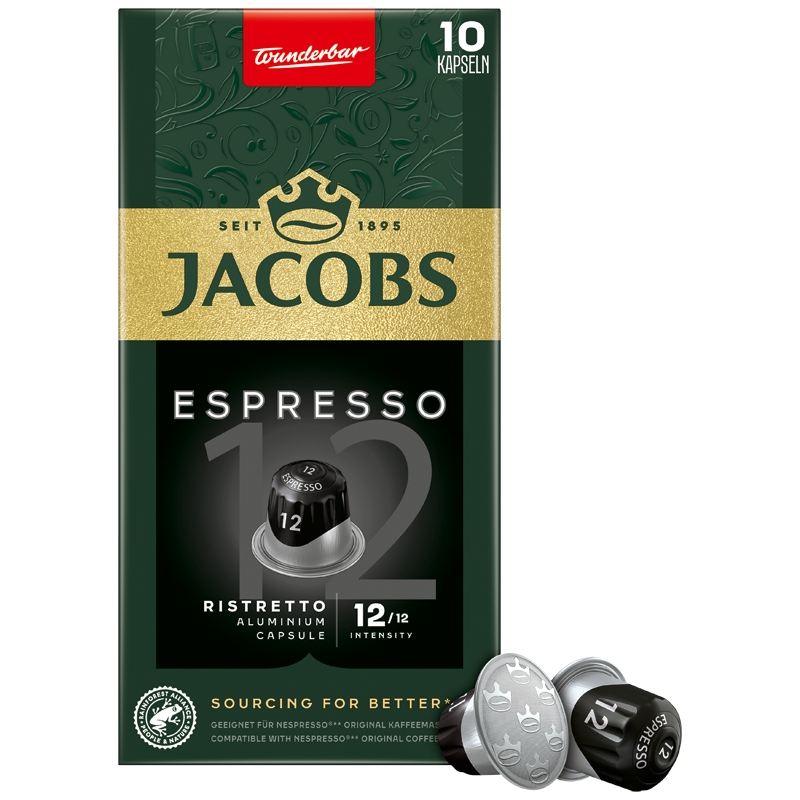 Jacobs Douwe Egberts Κάψουλες espresso Ristretto Jacobs (10 τεμ)