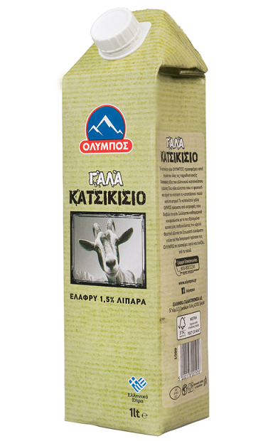 Γάλα Κατσικίσιο 1,5% λιπαρά Όλυμπος (1.0 lt)