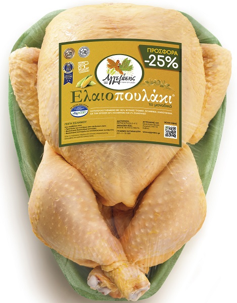 Αγγελάκης Κοτόπουλο Ολόκληρο Ελαιοπουλάκι Αγγελάκης (ελάχιστο βάρος 1850 g)-25%