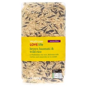 Άγριο Καστανό Ρύζι Μπασμάτι Waitrose (500g)