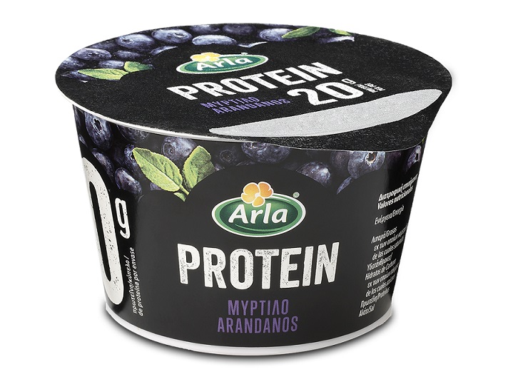 Επιδόρπιο γάλακτος Μύρτιλο Protein Arla (200g)