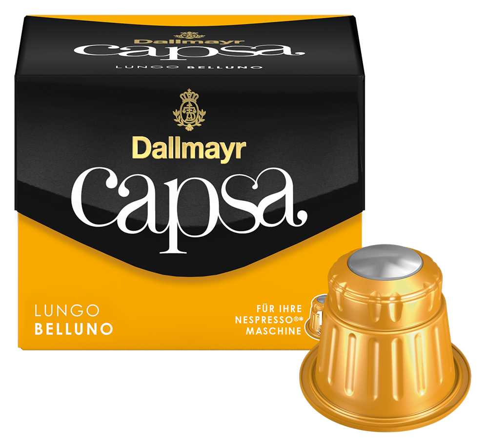 Κάψουλες Espresso Capsa Lungo Belluno 10K (Ένταση 5) Dallmayr (10 καψ x 56 g)