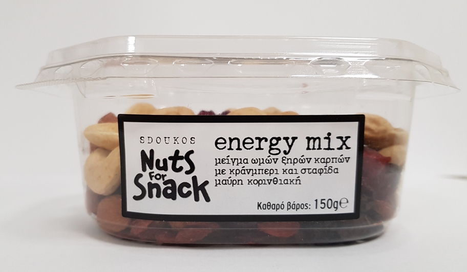 Mix Ξηρών Καρπών με Κράνμπερι & Μαύρη Σταφίδα Σδούκος (150g)