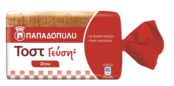 Ψωμί για Τοστ "Γεύση2" Παπαδοπούλου (325 g) 