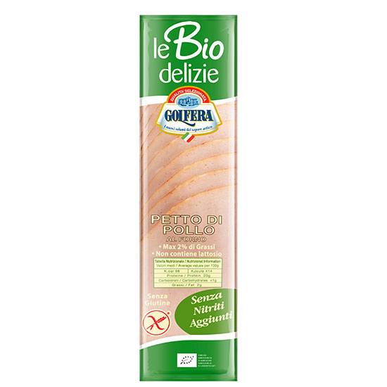 Βιολογικό Κοτόπουλο Ψητό σε φέτες Golfera (80g)