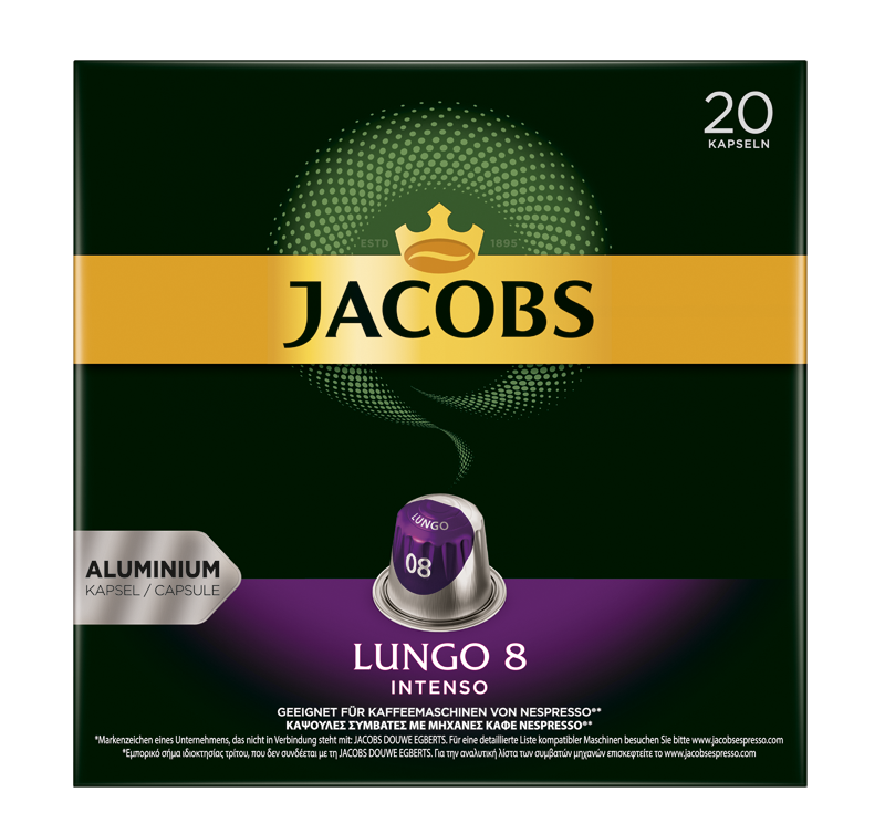 Κάψουλες espresso Lungo Intenso Jacobs (20 τεμ)