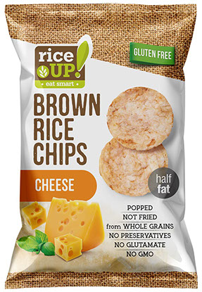 Τσιπς Ρυζιού Ολικής Άλεσης με Τυρί Rice Up! (60g)