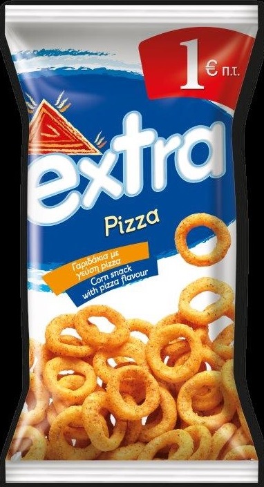 Σνακ Καλαμποκιού με Γεύση Πίτσα Extra (110g)