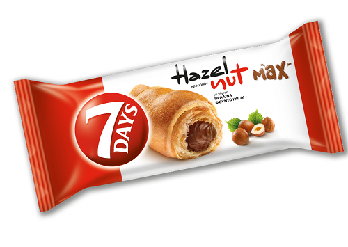 Κρουασάν με Γέμιση Πραλίνα Φουντουκιού Max 7 Days (130g)
