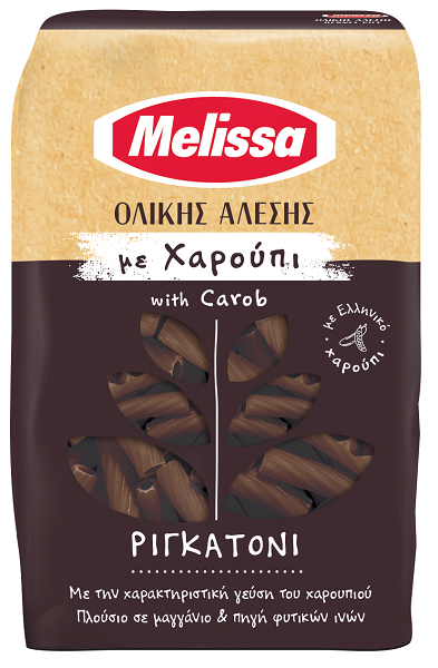 Ριγκατόνι Ολικής Άλεσης με Χαρούπι Melissa (400g)