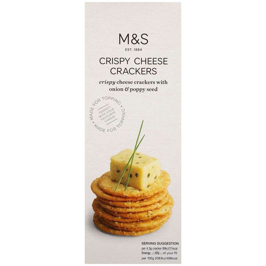 Marks & Spencer Τραγανά Cracker με Γεύση Τυριών Gouda και Edam Marks & Spencer (150 g)