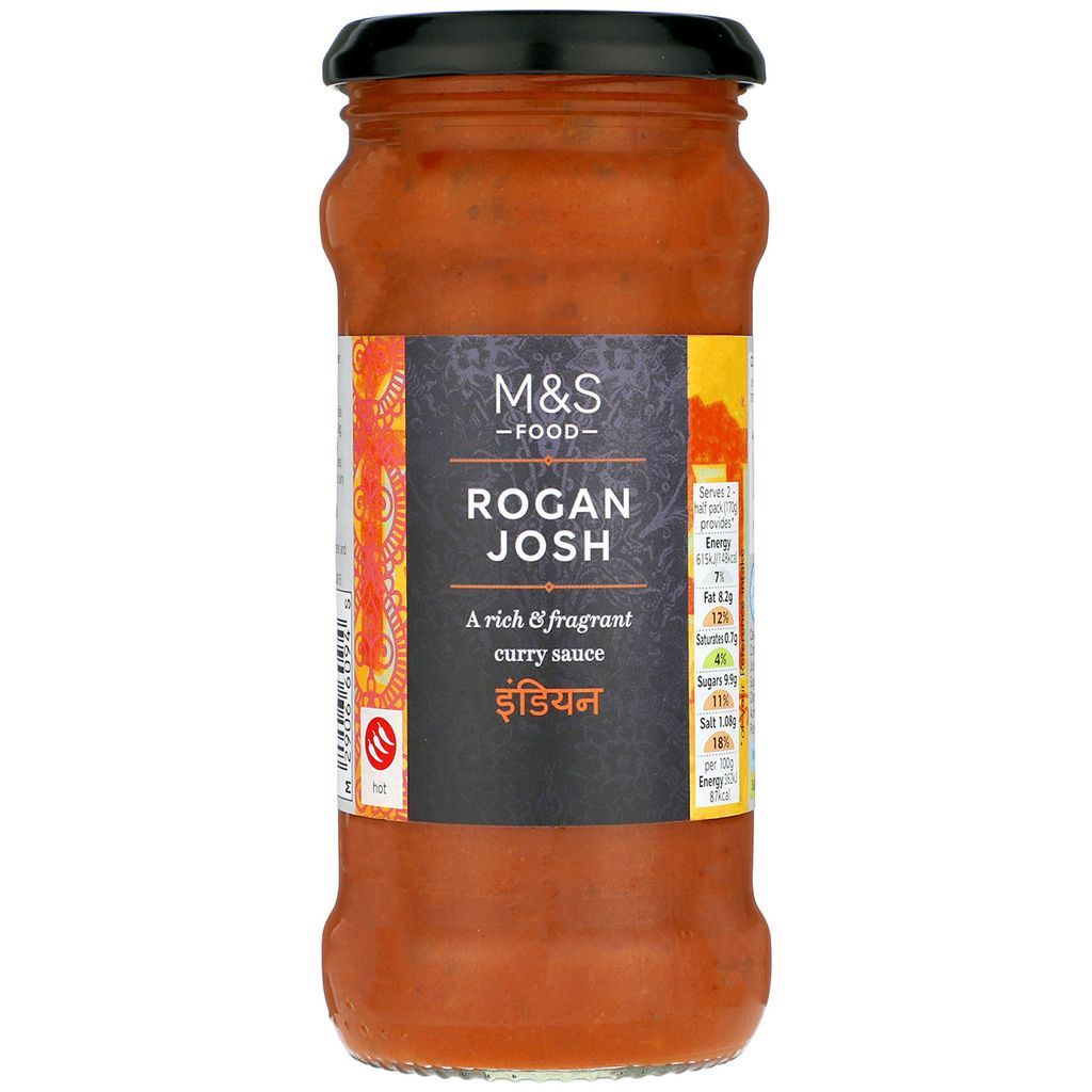 Marks & Spencer Πικάντικη Σάλτσα Κάρυ με Τομάτα Κρεμμύδι Κορίανδρο και Κόκκινο Τσίλι Marks & Spencer (340g)
