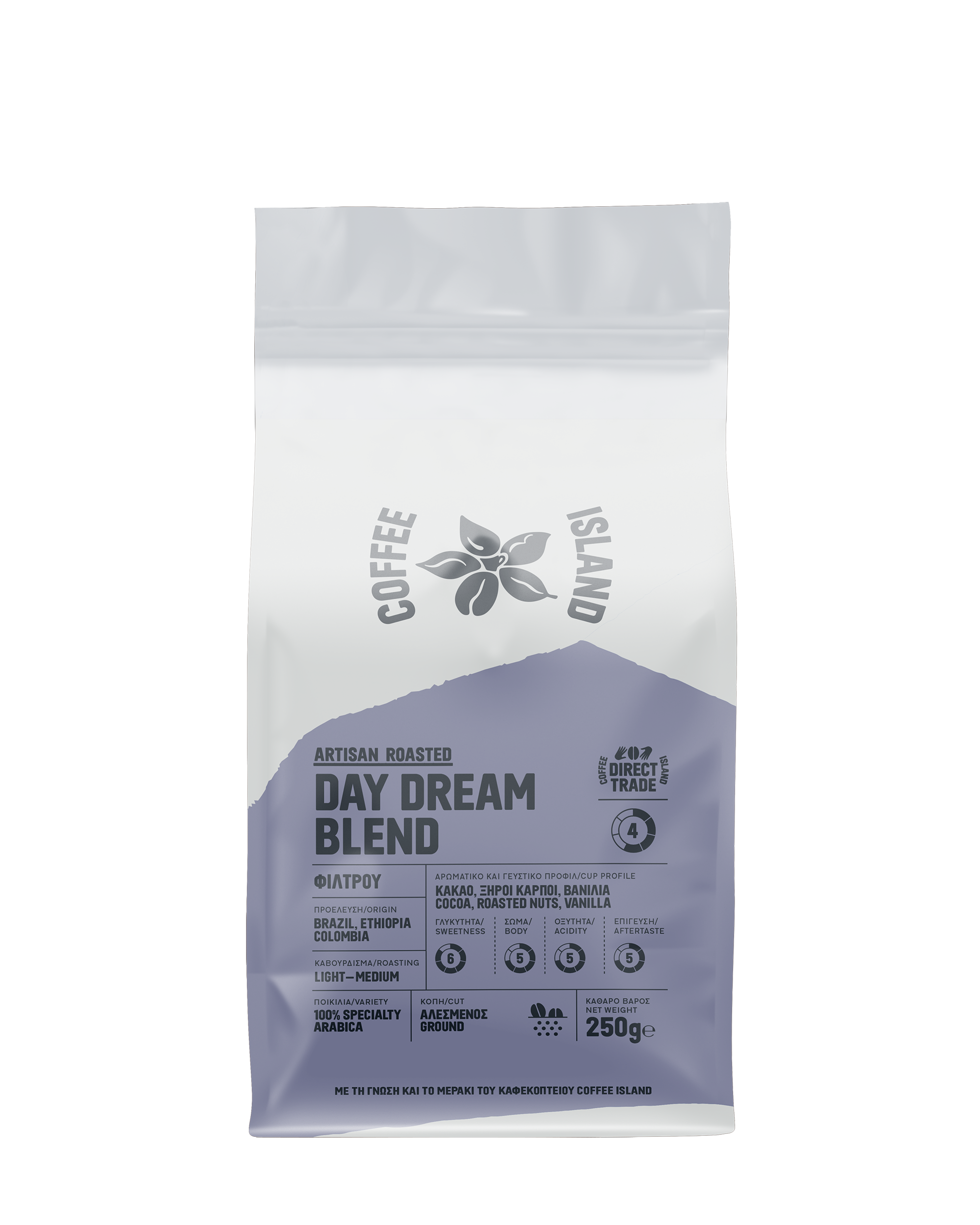 COFFEE ISLAND Καφές Φίλτρου Day Dream Blend Coffee Island (250g)