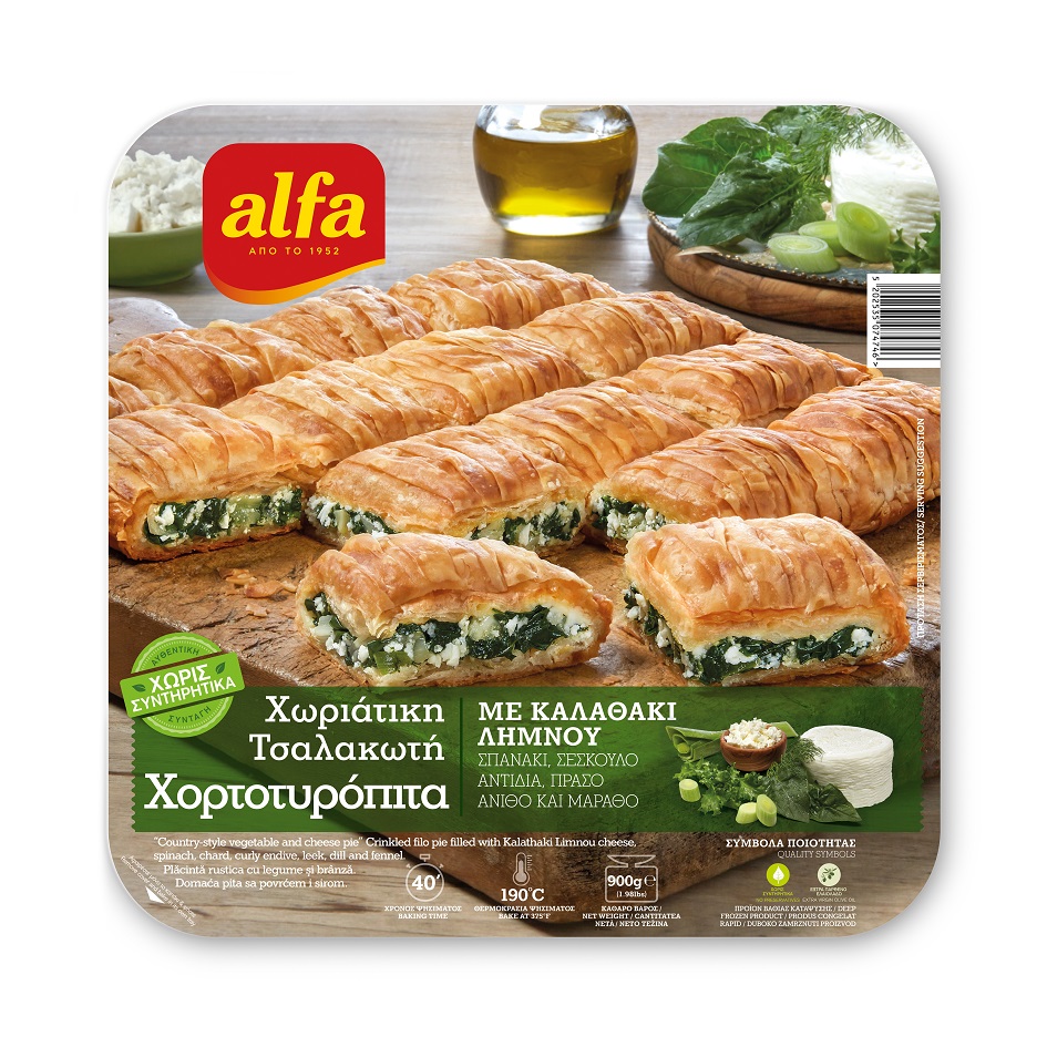 Alfa Χωριάτικη Τσαλακωτή Χορτοτυρόπιτα Alfa (900 g)