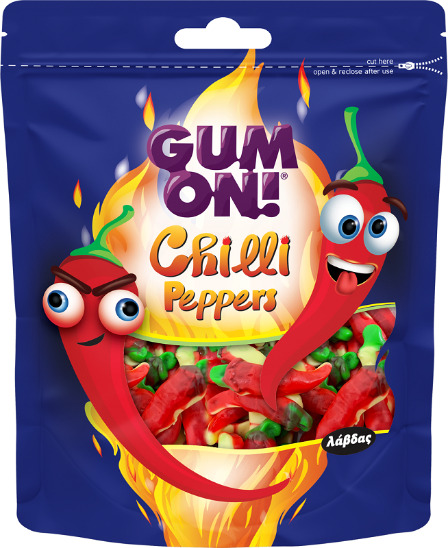 Λάβδας Ζελίνια Chilli Peppers Gum On! (80g)