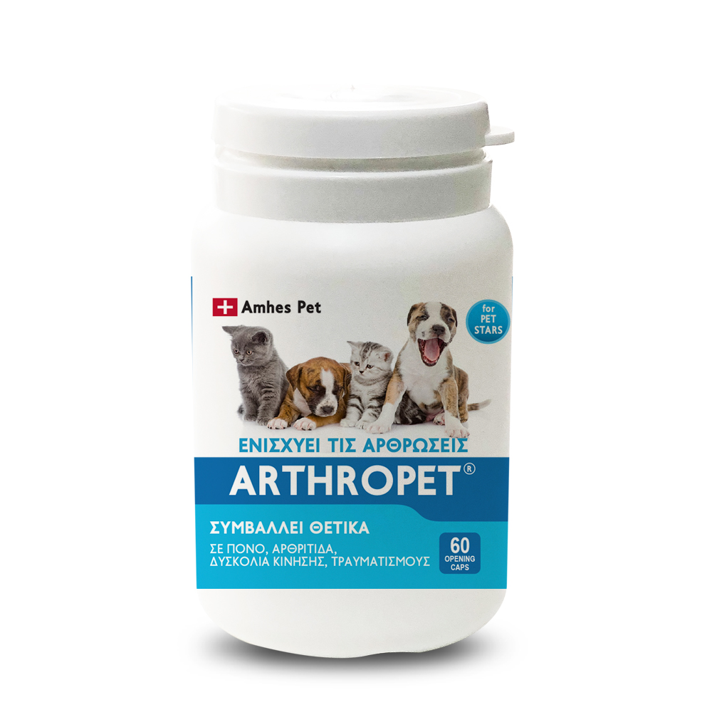 Amhes Pharma Βιταμίνες για αρθρώσεις για κατοικίδια ARTΗROPET (60 τμχ)