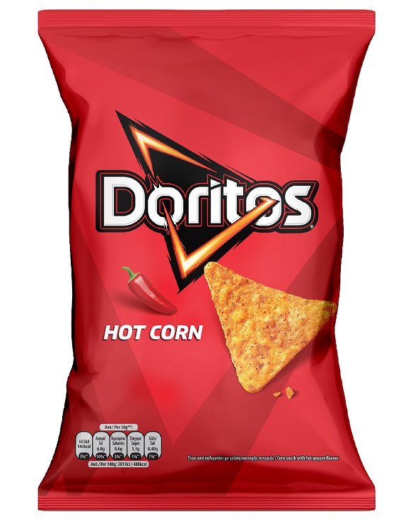 Pepsico-Tasty Σνακ από καλαμπόκι Hot Corn Doritos (90g)
