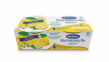 Μεβγάλ A.E. Επιδόρπιο Γιαουρτιού Harmony 1% λιπαρά Λεμόνι Μεβγάλ (2x170 g)