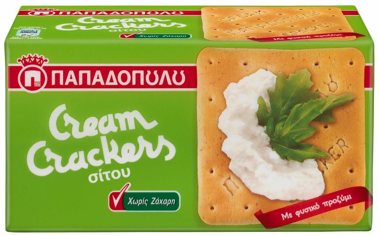 Cream Crackers Χωρίς Σάκχαρα Παπαδοπούλου (165 g)