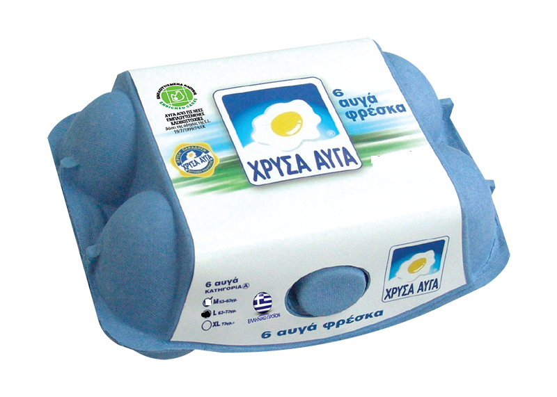 Αυγά Φρέσκα Large 6τεμ Χρυσά Αυγά (63-73g)