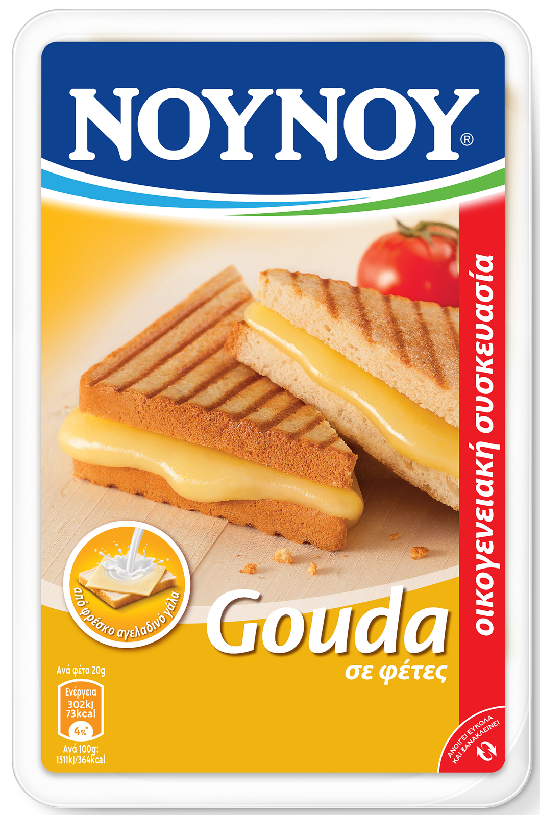 Τυρί Gouda σε φέτες NOYNOY (340 g)
