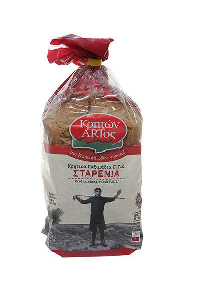 Σταρένια Παξιμάδια Π.Γ.Ε. Κρητών Άρτος (600 g)