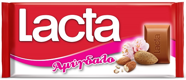 Σοκολάτα Γάλακτος με Αμύγδαλο Lacta (85g)