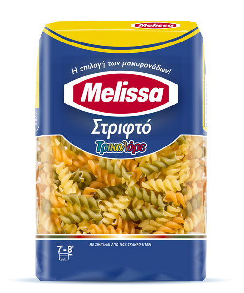 Στριφτό Ζυμαρικό Τρικολόρε Melissa (500 g)