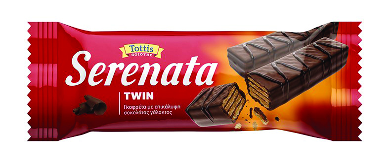 Bingo Γκοφρέτα με Σοκολάτα Γάλακτος Twin Serenata (30 g)