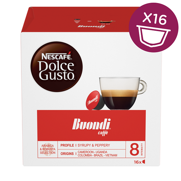 Κάψουλες Espresso Buondi για Μηχανή Nescafe Dolce Gusto (16 τεμ)