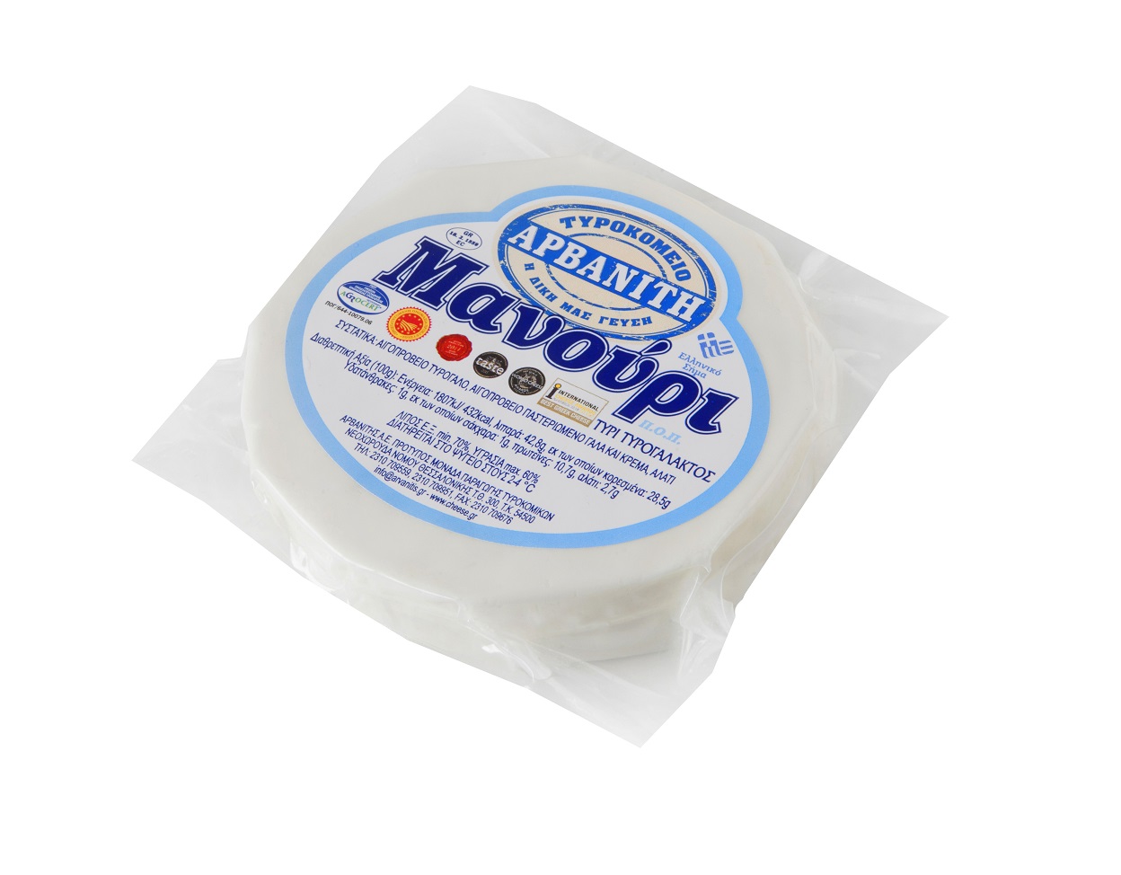 Τυρί Μανούρι Π.Ο.Π. Αρβανίτη (170 g)