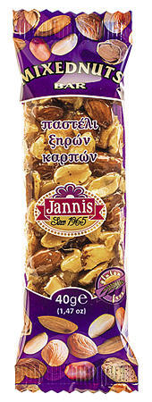 Παστέλι Κοκτέηλ Ξηρών Καρπών Jannis (40g)