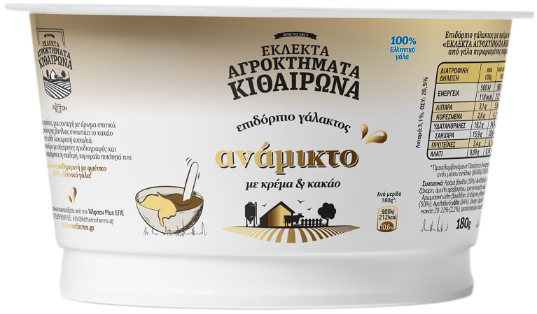 Κρέμα Βανίλια Κακάο Αγροκτήματα Κιθαιρώνα (180g)