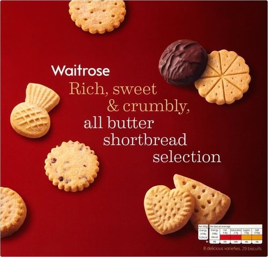 Μπισκότα Βουτύρου Συλλογή από 3 είδη Waitrose (450g)