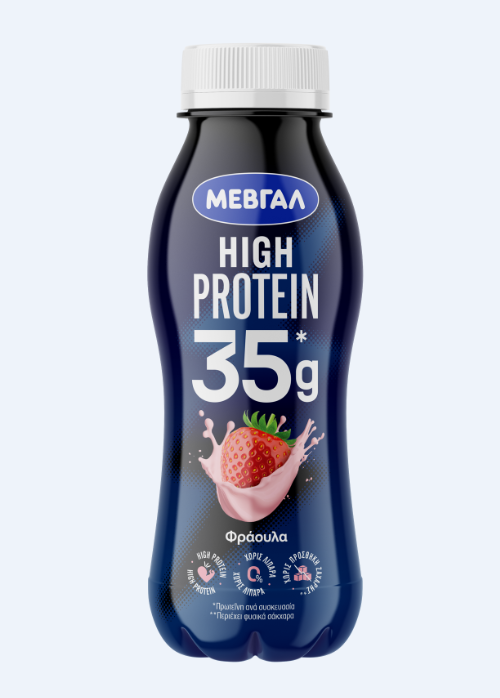 Μεβγάλ A.E. Ρόφημα γάλακτος Φράουλα High Protein Μεβγάλ (330ml)