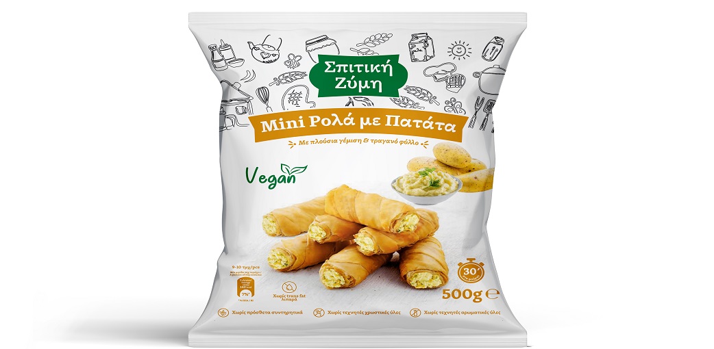 Mini Ρολά με Πατάτα Σπιτική Ζύμη (500 g)