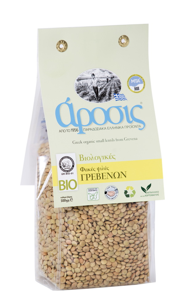 Βιολογικές Φακές Ψιλές Γρεβενών Άροσις (500g)