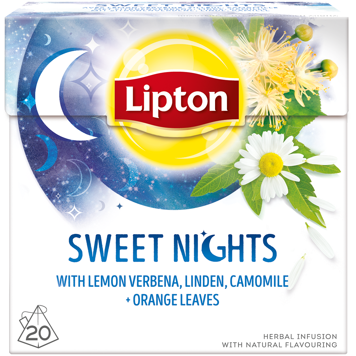Αφέψημα Sweet Nights Lipton (20 πυραμίδες x 1,5g)