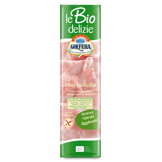 Βιολογική Μορταδέλλα σε φέτες Golfera (80g)