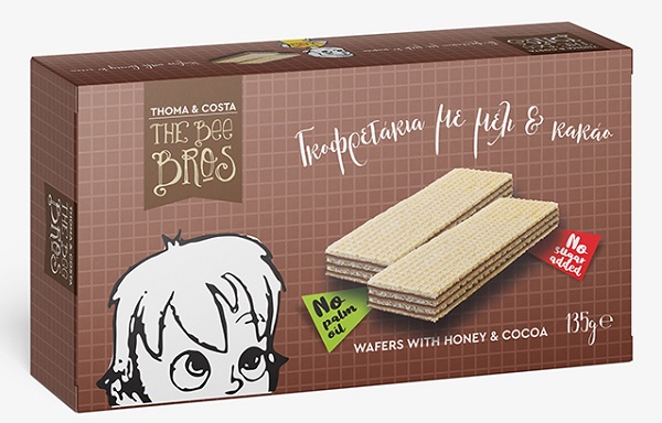 Γκοφρετάκια με Μέλι & Κακαό The Bee Bros (135g)