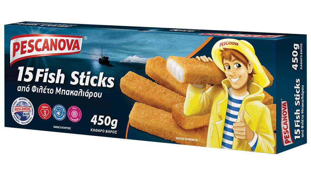 Fish Sticks από φιλέτο μπακαλιάρου Pescanova (450gr)