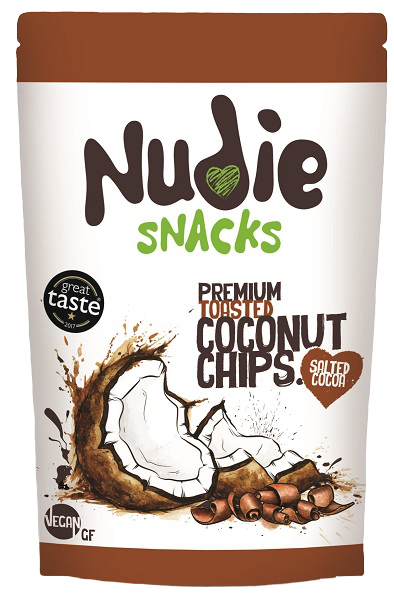 Τσιπς Καρύδας με γεύση Σοκολάτα Nudie Snaks (35g)