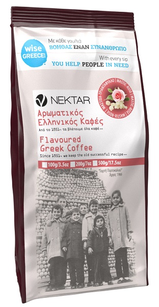 Καφές Ελληνικός με Άρωμα Μαστίχα & Τριαντάφυλλο Nektar (100 g)