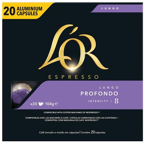 Κάψουλες espresso Lungo Profondo L’OR (20τεμ)