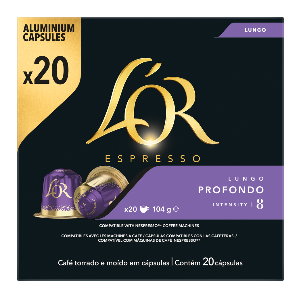 Κάψουλες espresso Lungo Profondo L’OR (20τεμ)