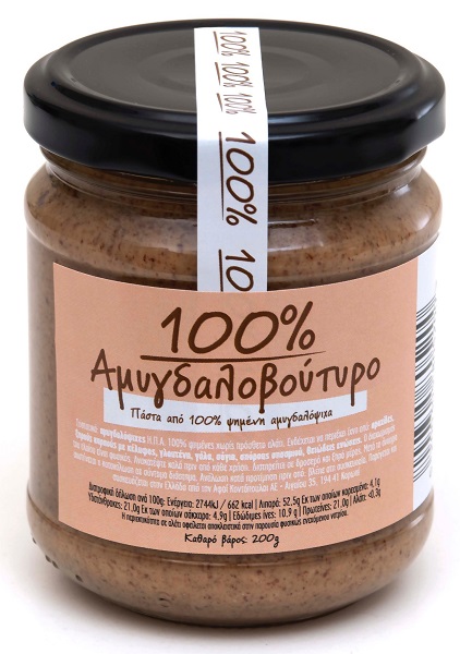 100% Πάστα Αμυγδάλου (Αμυγδαλοβούτυρο) Αφοί Κοντόπουλοι (200g)