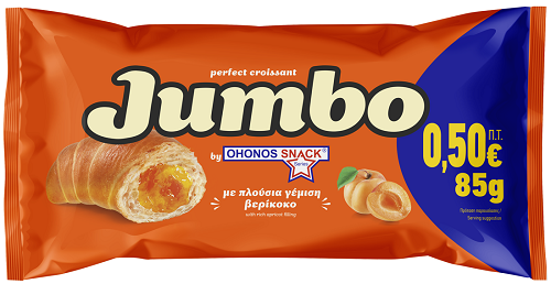 Κρουασάν με Πλούσια Γέμιση Βερίκοκο Jumbo (85g)