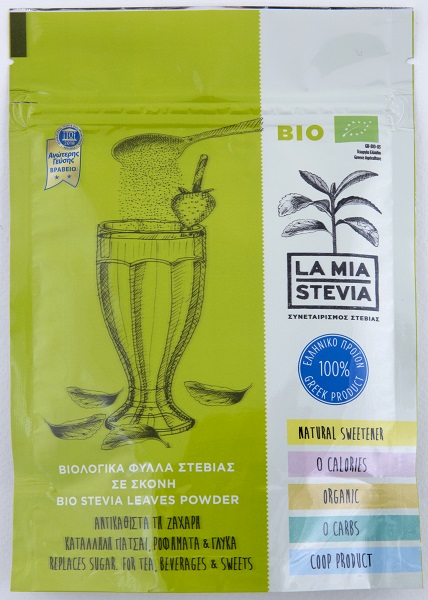 Πούδρα από Βιολογικά Φύλλα Στέβιας La Mia Stevia (60g)